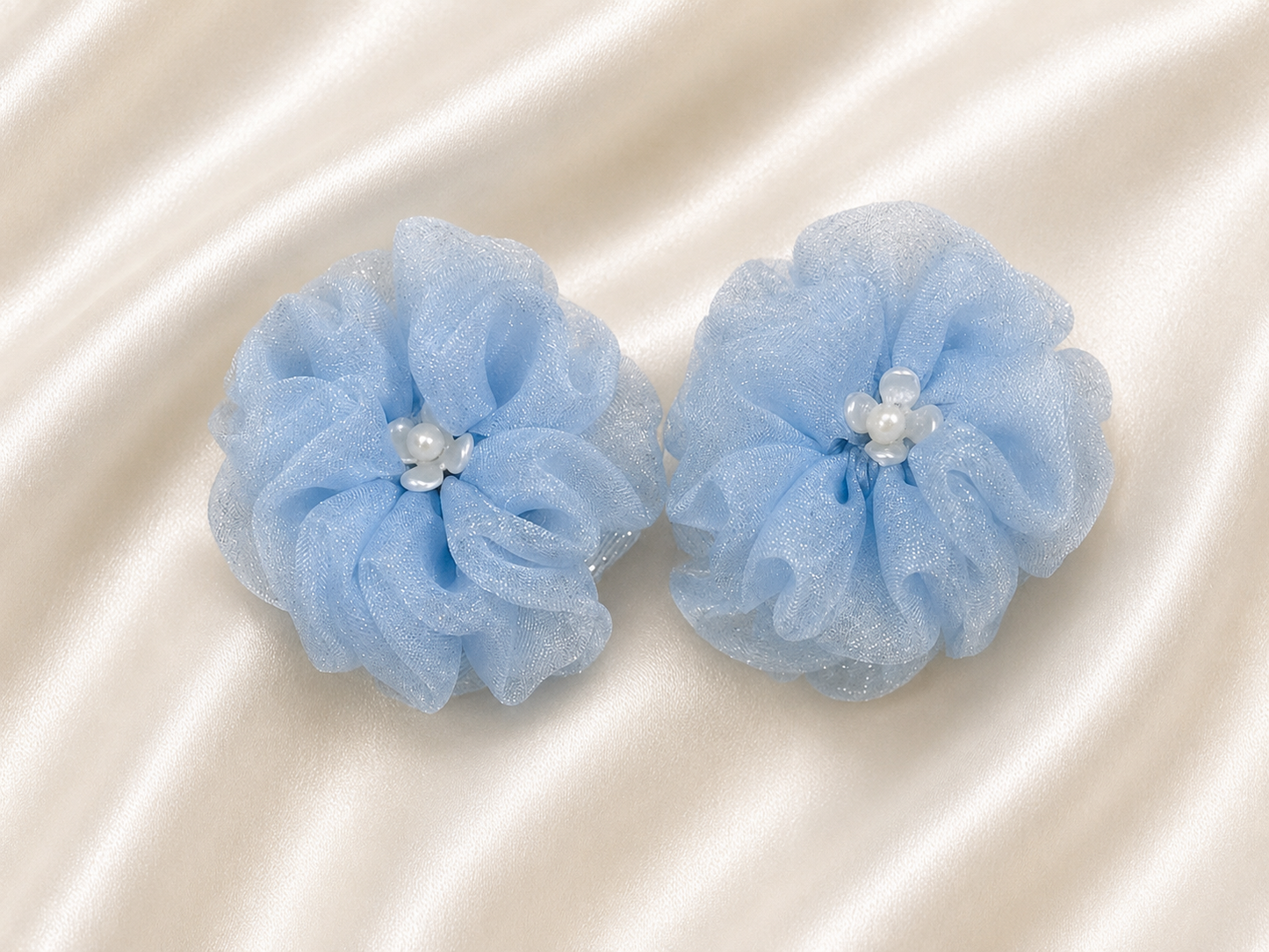 Organza Blossom - Light Blue