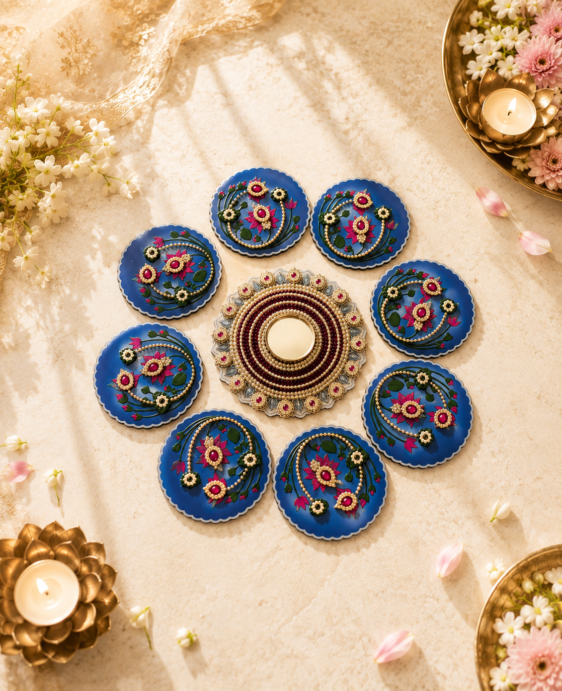 Cobalt Petite Rangoli