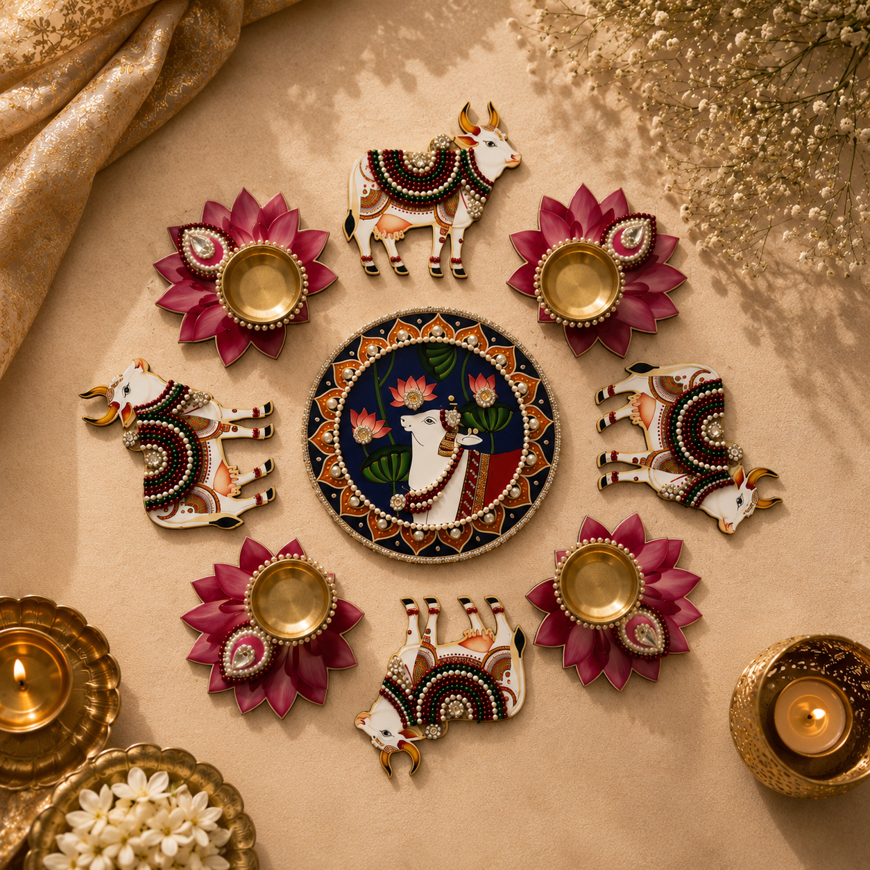 Ivory Petite Rangoli