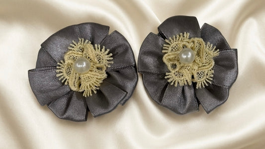 Grey Satin Fold petals