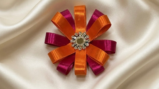 The Aurum Bloom - Tangerine and Magenta