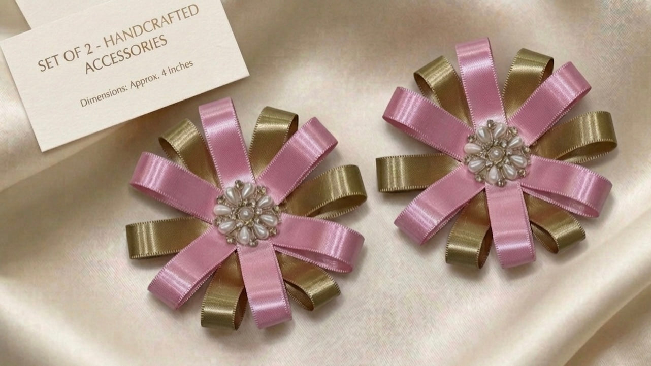 The Aurum Bloom – Blush Pink and Champagne Gold