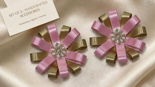 The Aurum Bloom – Blush Pink and Champagne Gold